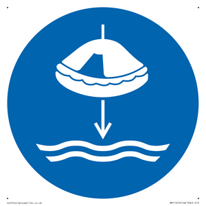 Mandatory: Lower liferaft to the water in launch sequence